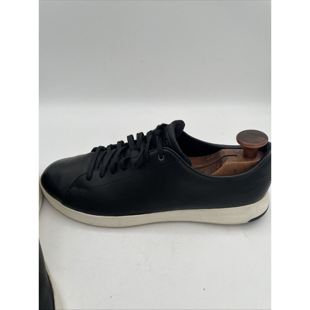 Cole Haan GrandPro Men's 12 M Low Top Sneakers Tennis Black Leather - Picture 3 of 12
